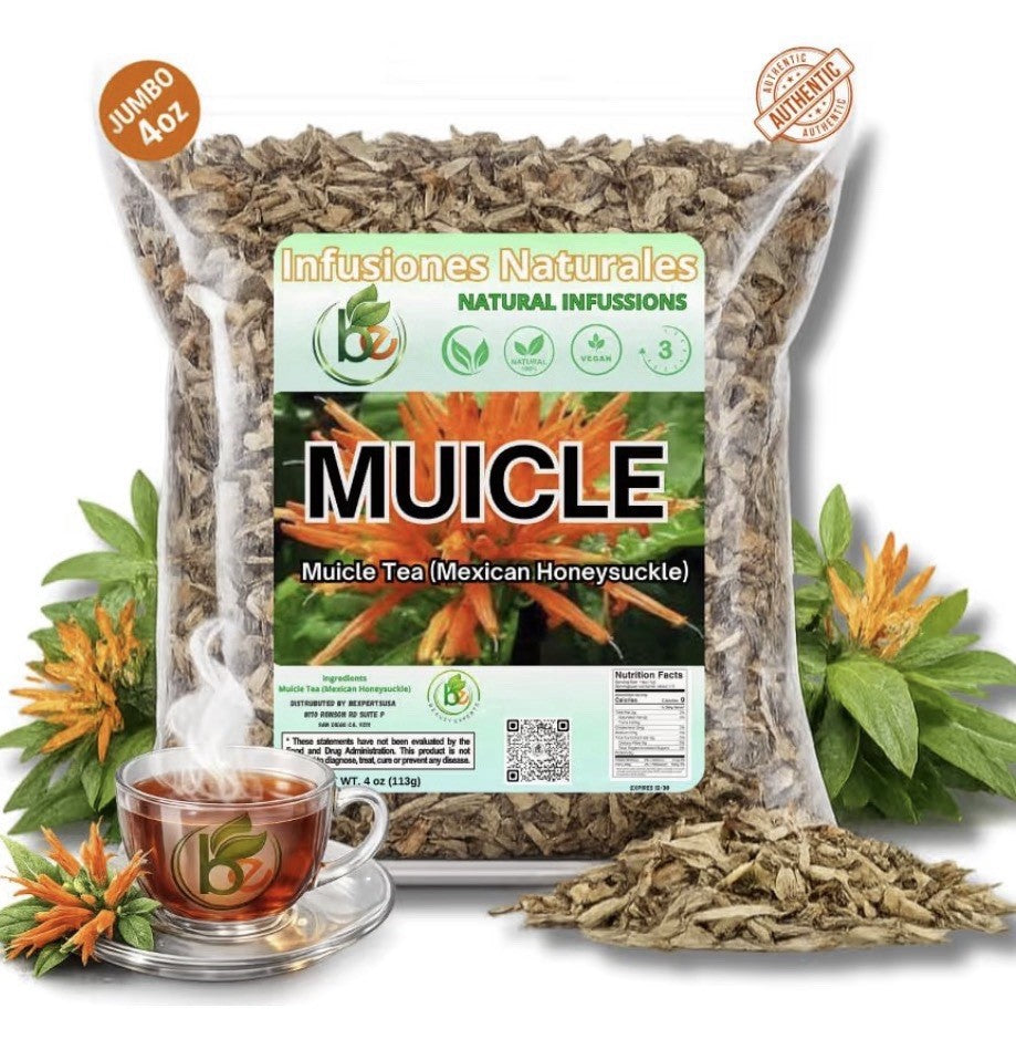 B-Experts Muicle Herbal Tea Mexican Honeysuckle 4 oz Loose Leaf Natural
