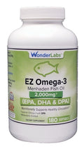 Wonder Laboratories EZ Omega-3 Atlantic Menhaden Fish Oil Supplement 2000mg 180s