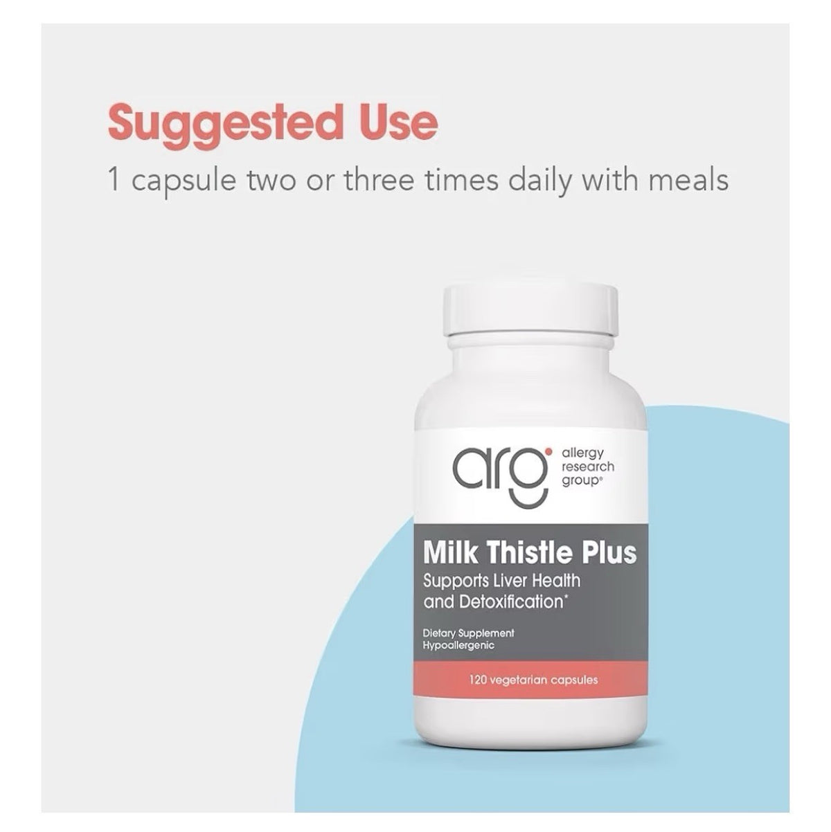 Allergy Research Group ARG Milk Thistle Plus Support Liver Health Detoxification