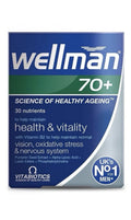 Vitabiotics Wellman 70+ For Men Health & Vitality Science Of Healthy Aging 30Tab