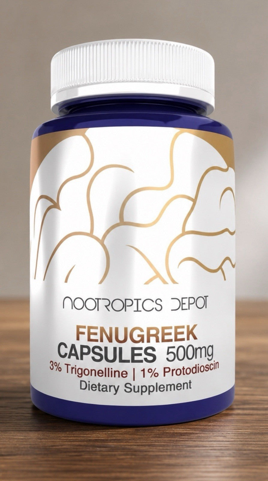 Nootropics Depot Fenugreek 500mg Dietary Supplement 180 Capsules