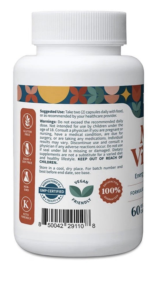 3 Pack Pattern Wellness Multivitamin Energy & Wellness Support for Women & Men