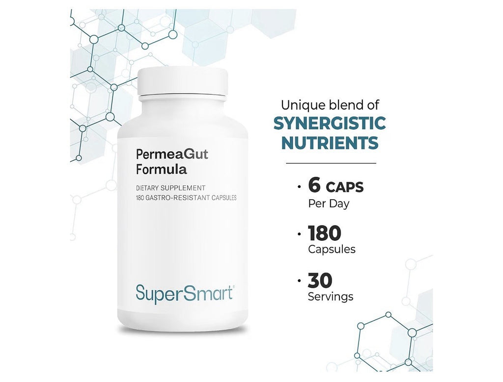 Supersmart PermeaGut Formula with L-Glutamine 180 Gastro-Resistant Capsules