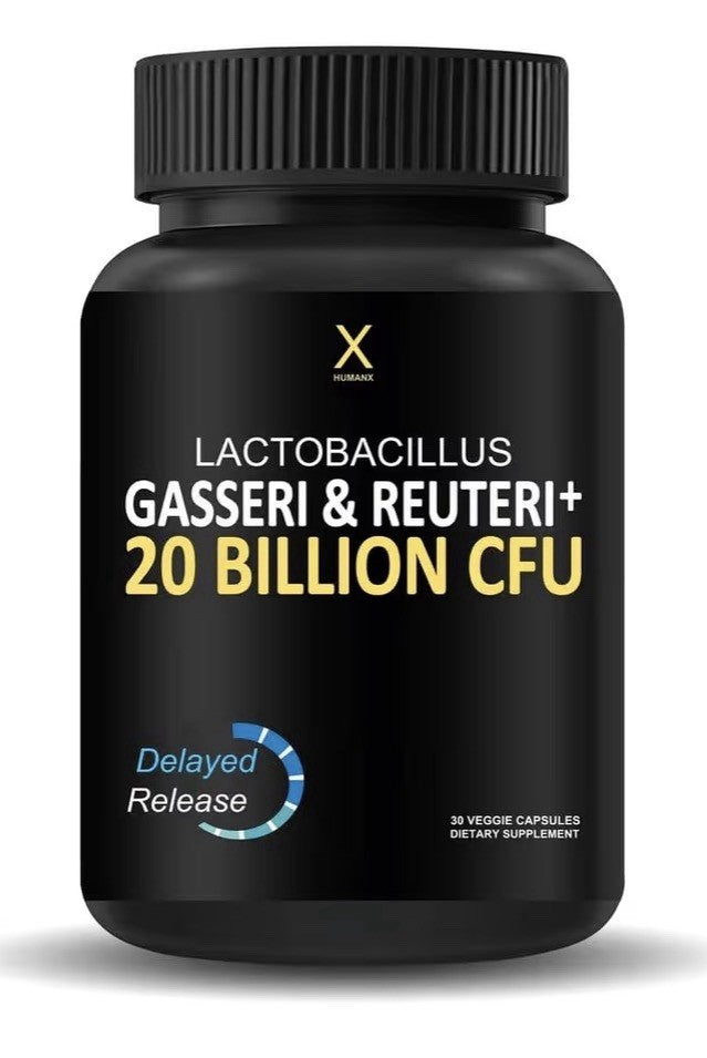 HUMANX Lactobacillus Gasseri & Reuteri+ 20 Billion CFU Organic Probiotics 30caps