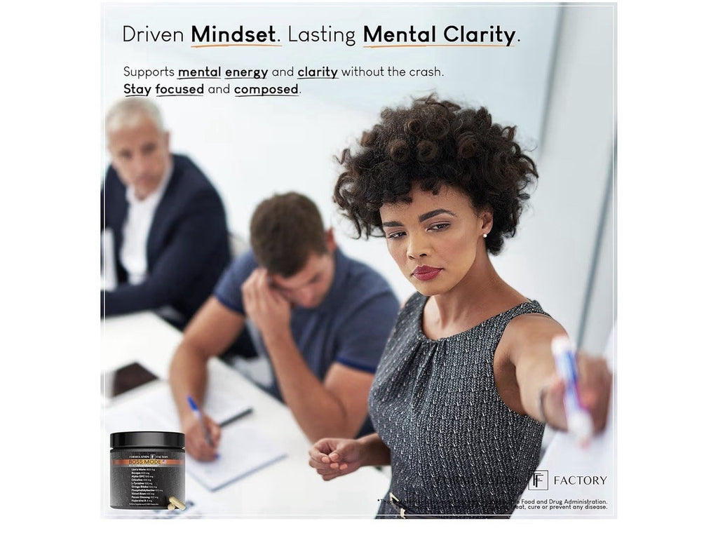 3 Pack Factory Formulation BOSS Mode 10-in-1 Mind Maximizer Nootropic Complex