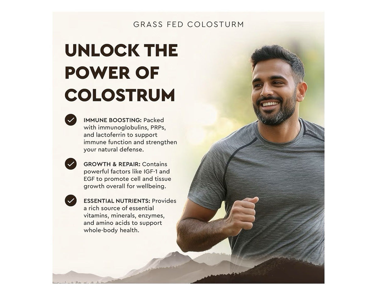 Ancestral Supplements Grass Fed Beef Colostrum Supplement Pasture Raised 180caps