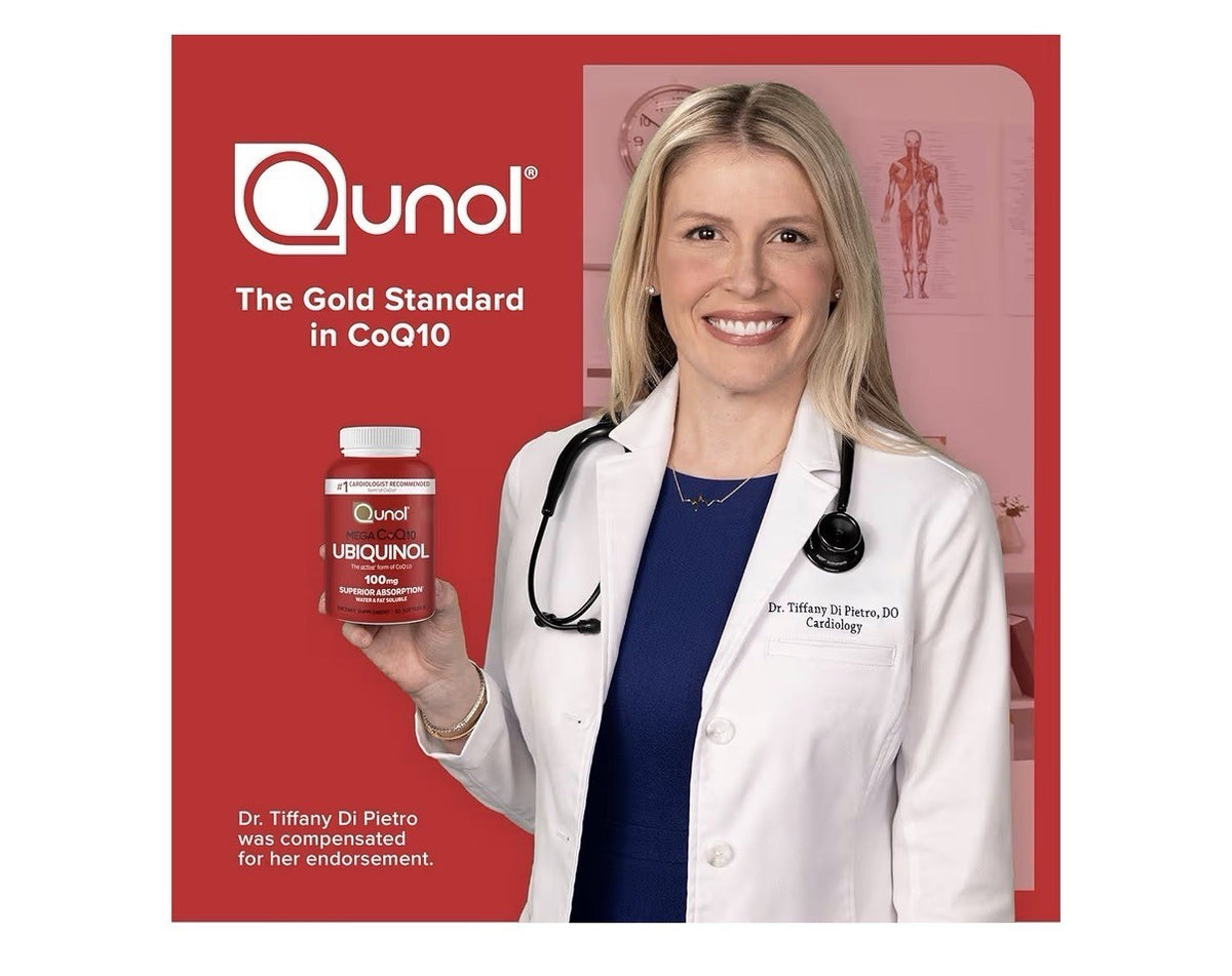 Qunol Mega CoQ10 Ubiquinol 100mg CoenzymeQ10 Antioxidant Heart Health 100softgel
