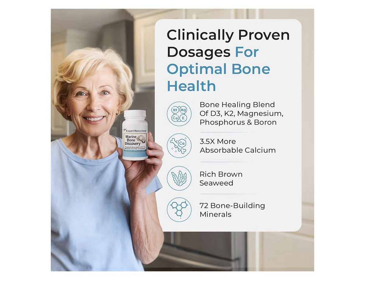 Expert Remedies Marine Recovery Calcium Bone Density Supplement Bone Health 90ca