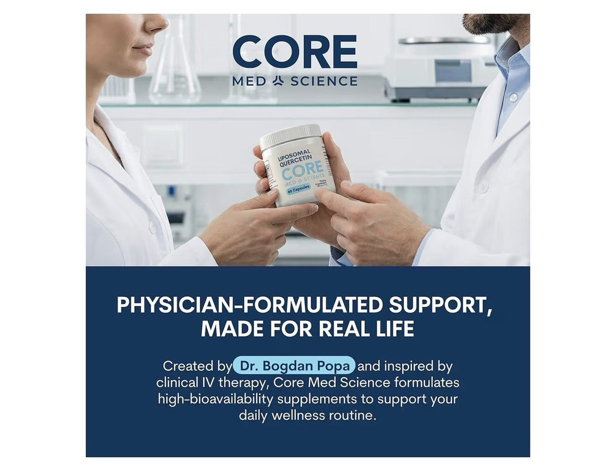 Core Med Science Liposomal Vitamin C 1000mg Immune Collagen Support 180 Capsules