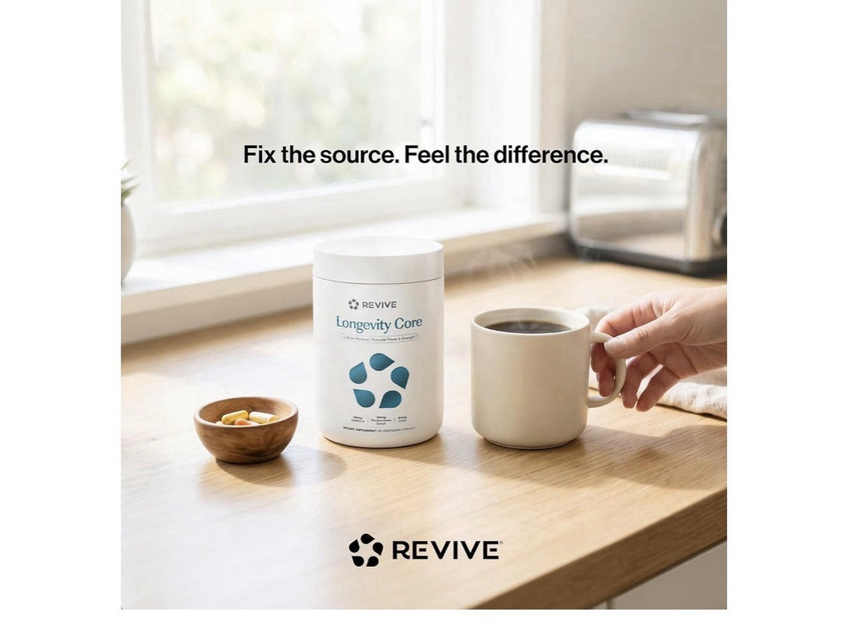 Revive Longevity Core Cellular Renewal Muscular Power Healthy Aging 90 Capsules