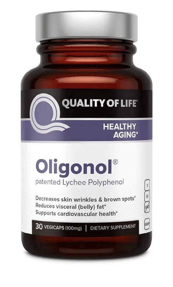 2 Packs Quality of Life Oligonol Lychee Polyphenol Healthy Aging Supplement