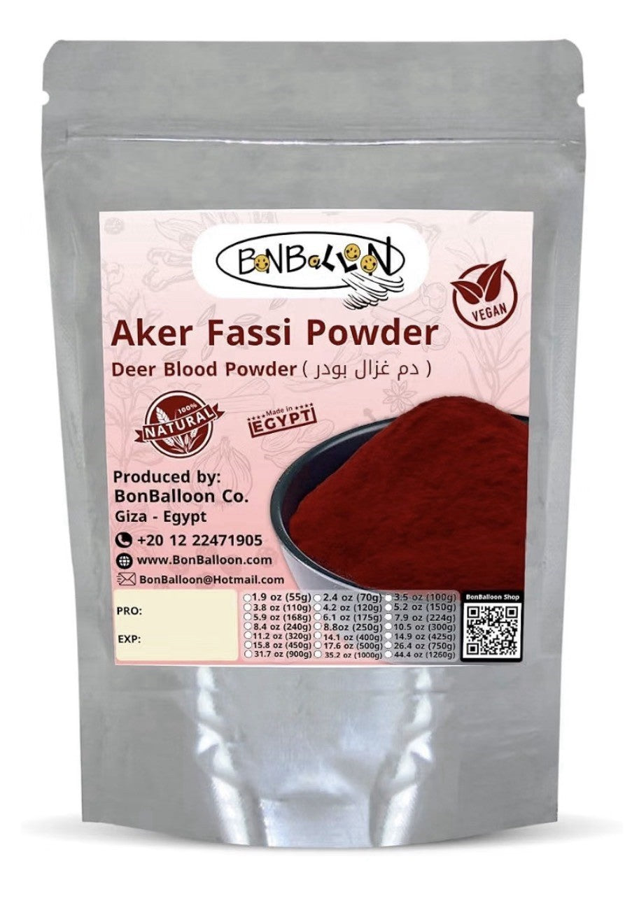 Aker Fassi Powder Pure Deer Blood Magic Dry Dried Herbal natural Halal 8.82 Oz