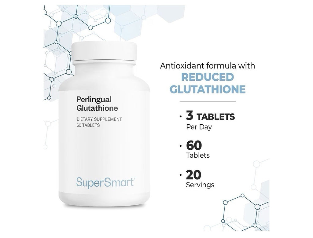 Supersmart Perlingual Glutathione Easy Absorption Enhanced Glutathione 90Tablets