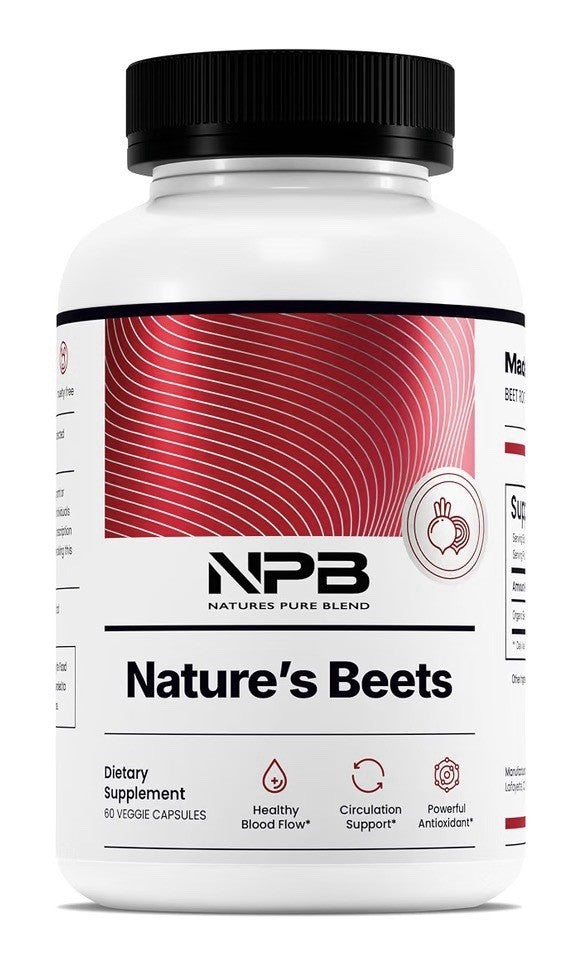 NPB Nature’s Beets Root Healthy Blood Flow Circulation Support Antioxidant 60cap