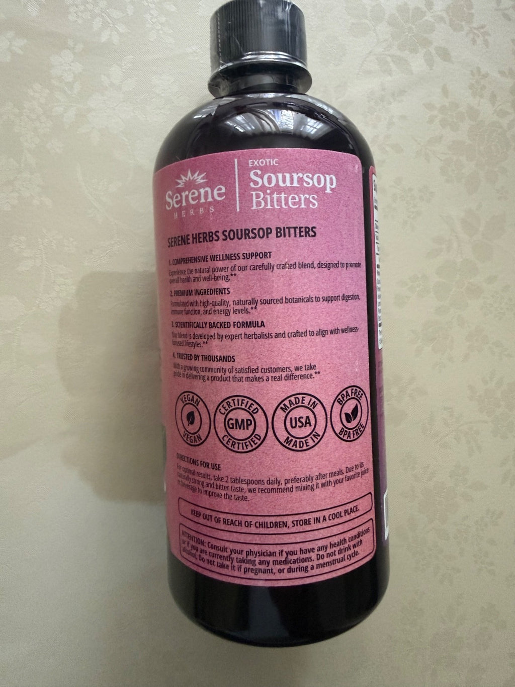 Serene Herbs Soursop Bitters Liquid Mixed Berries & Black Seed Triple Bundle