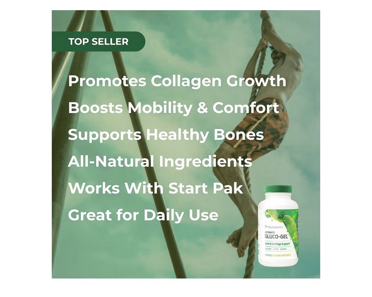 Youngevity Ultimate Gluco-Gel Joint & Cartilage Support Tendons Bones 120capsule