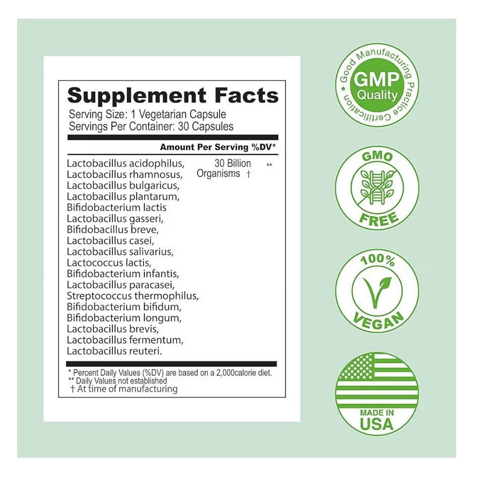 ASULABS Advanced Probiotic Formula Probiotica Avanzada con 18 Cepas Probioticas