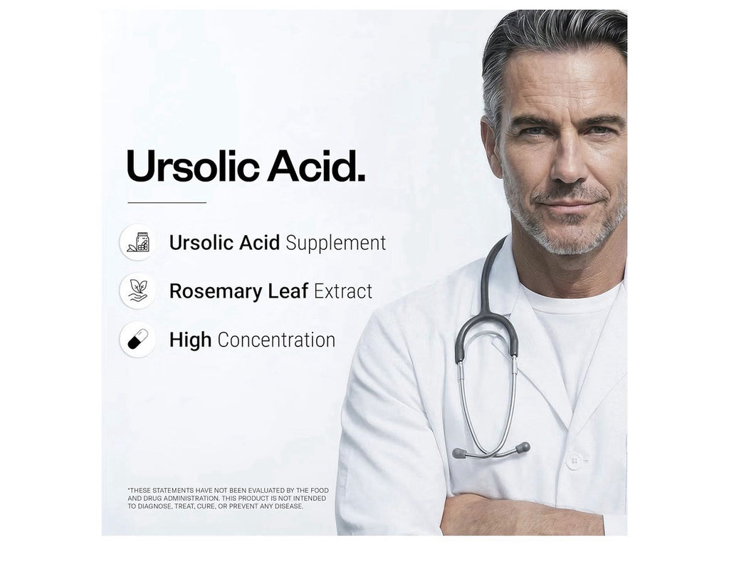 Supersmart Ursolic Acid 300mg per Day 90 Vegetarian Capsules Dietary Supplement