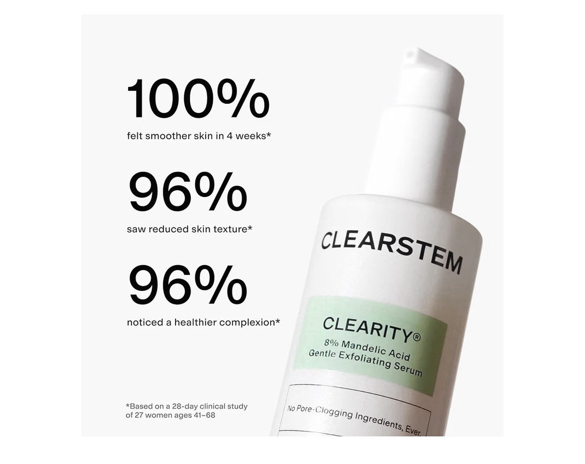 CLEARSTEM CLEARITY Mandelic Acid Serum Gentle Exfoliating Serum All Skin Types