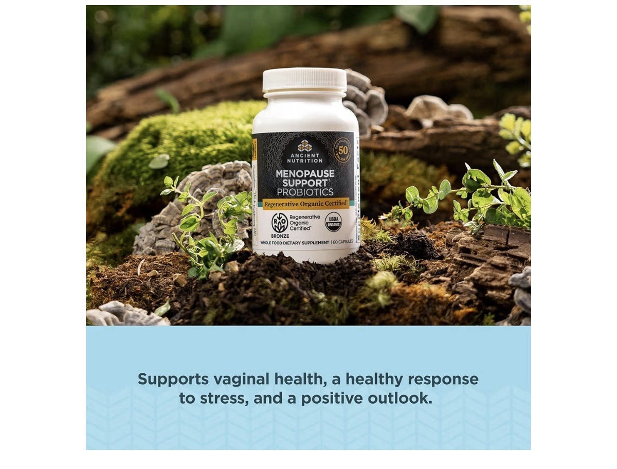 Ancient Nutrition Menopause Support Probiotics Women Regenerative Organic 60Cap
