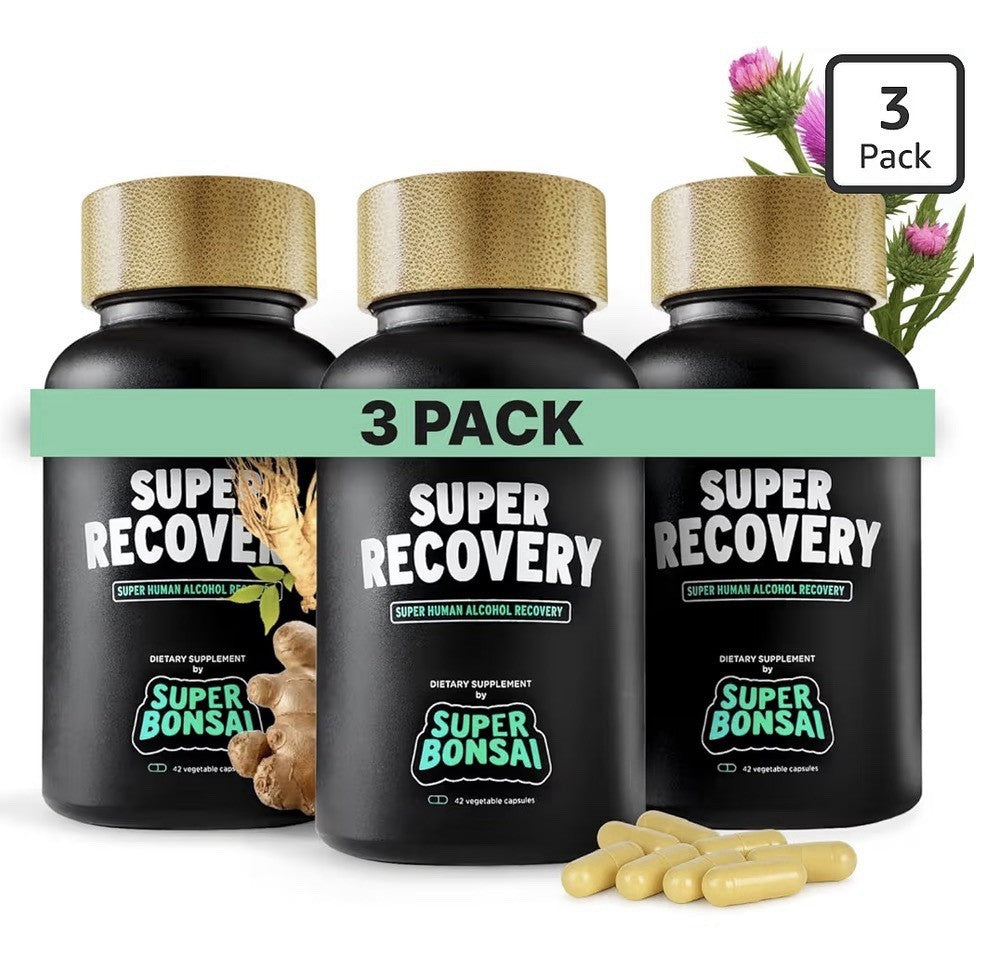 3 Pack SuperBonsai Super Recovery for Post Celebration and Morning Relief