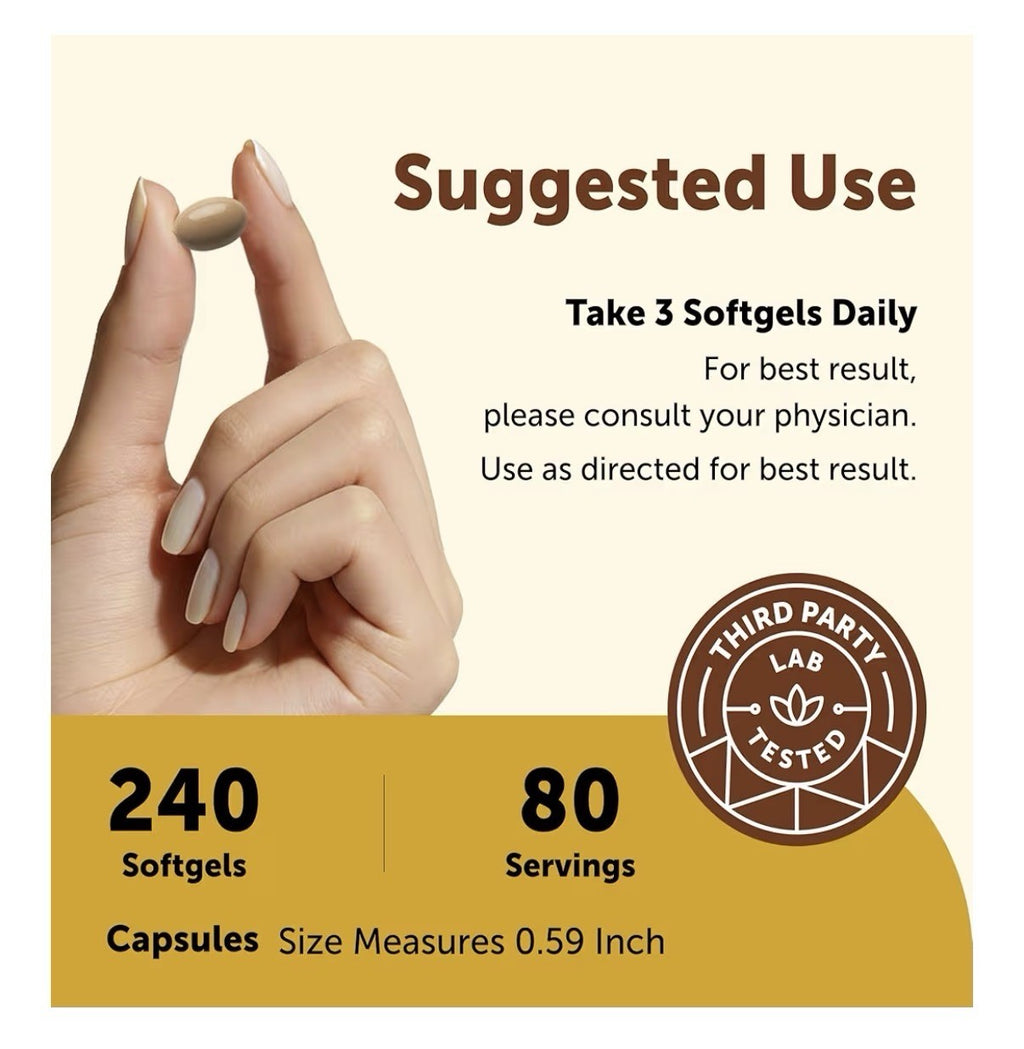 Micro Ingredients Nattokinase 4,000 FU Per Serving 240 Softgels