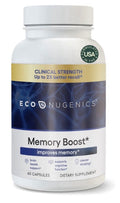 EcoNugenics Memory Boost Brain Health Cognitive Function Clearer Thinking 60caps