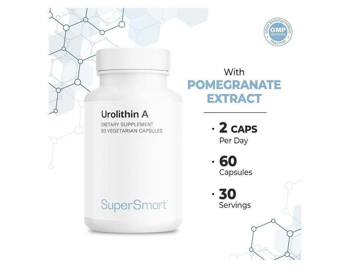 Supersmart Urolithin A Postbiotic Supplement from Pomegranate Extract 60 Capsule