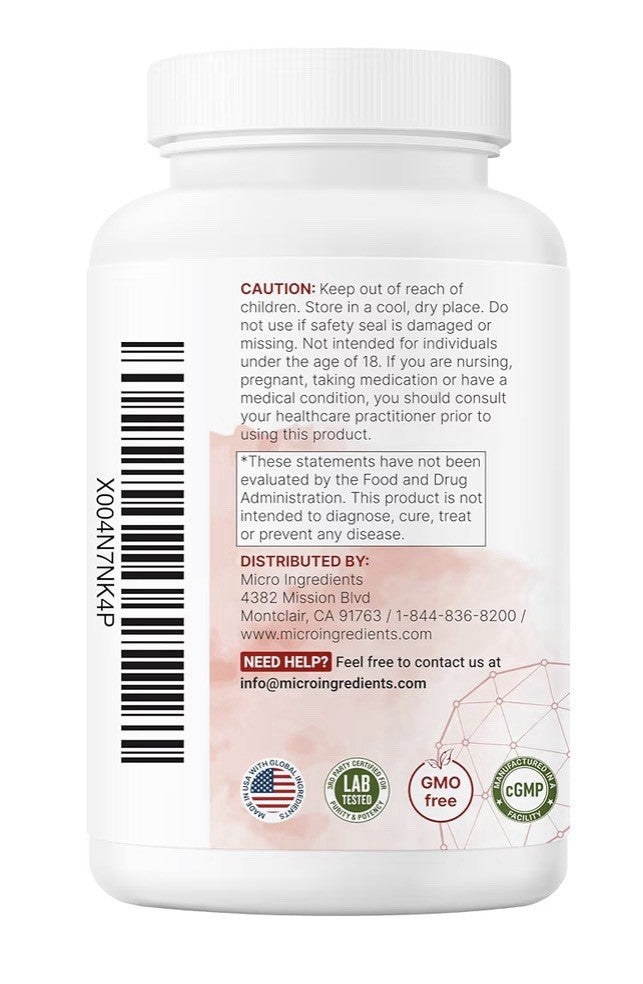 Micro Ingredients TUDCA Tauroursodeoxycholic Acid 240 Capsules