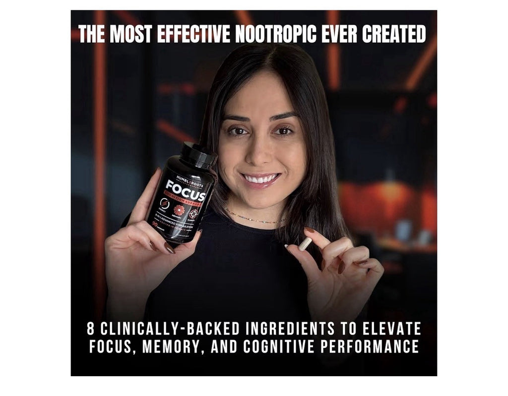 HUMBLEROOTS PERFORMANCE FOCUS Cognition Support Energy Clarity Memory 90Capsules