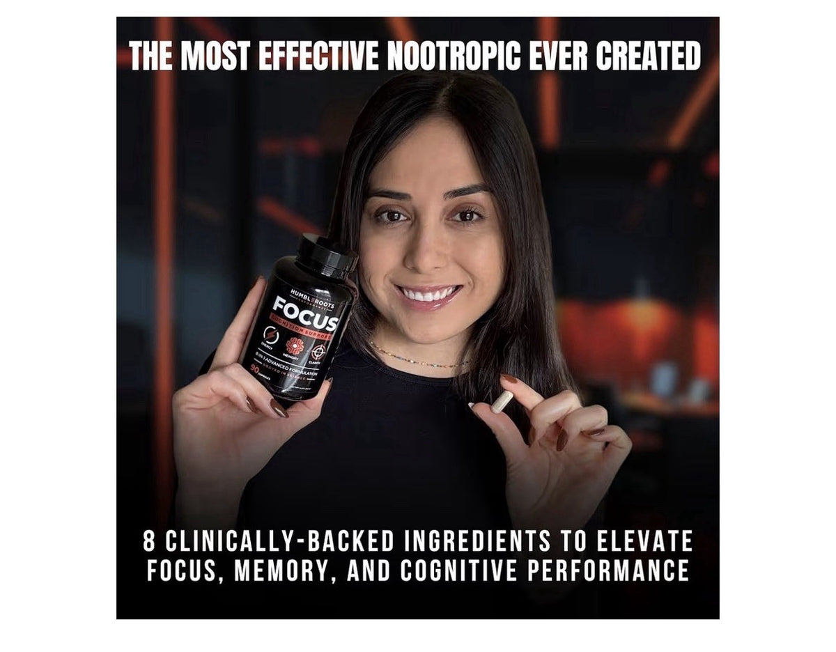 HUMBLEROOTS PERFORMANCE FOCUS Cognition Support Energy Clarity Memory 90Capsules