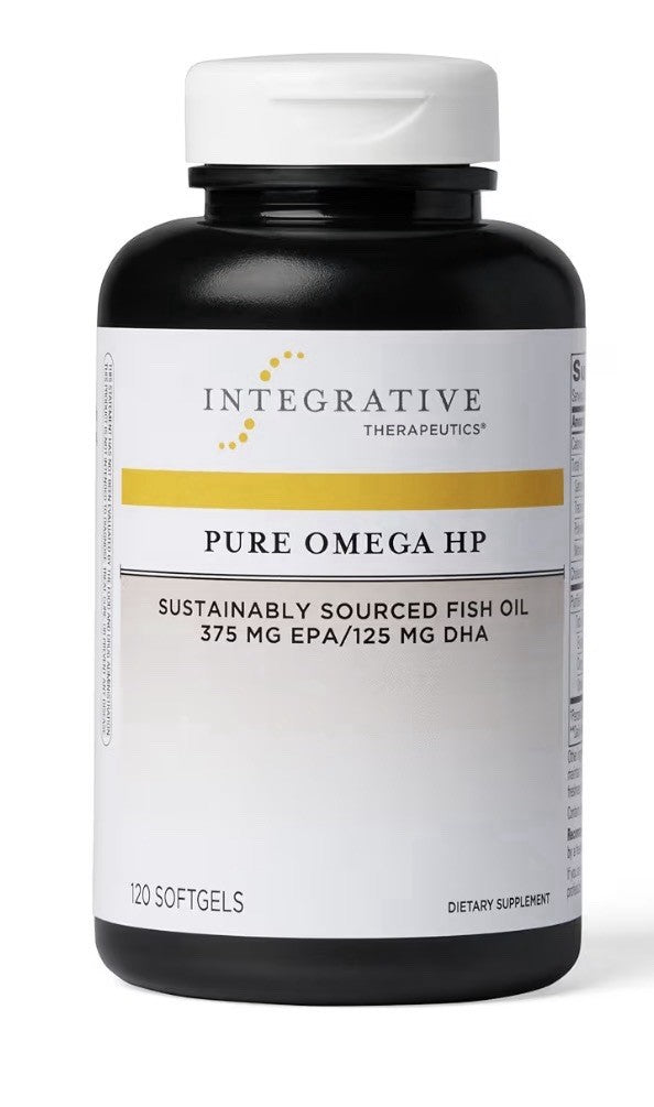 Integrative Therapeutics Pure Omega HP Fish Oil EPA DHA Heart Health 120 Softgel