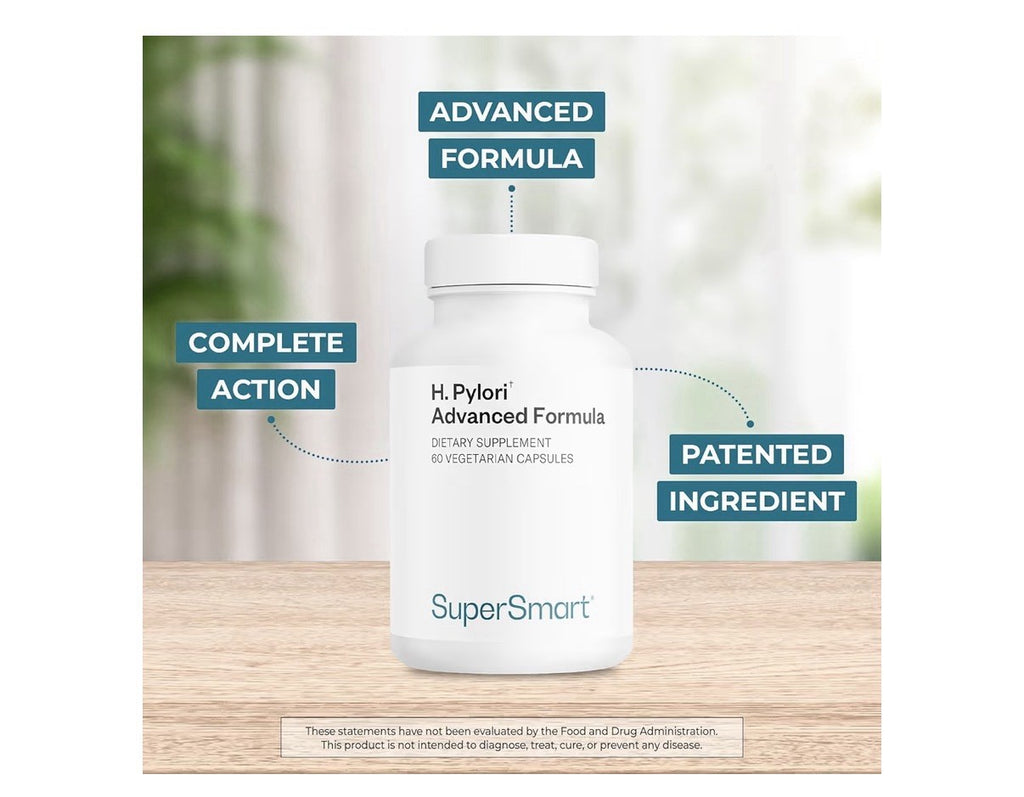 Supersmart H. Pylori Advanced Formula Mastic Gum, Probiotics & Prebiotic 60caps