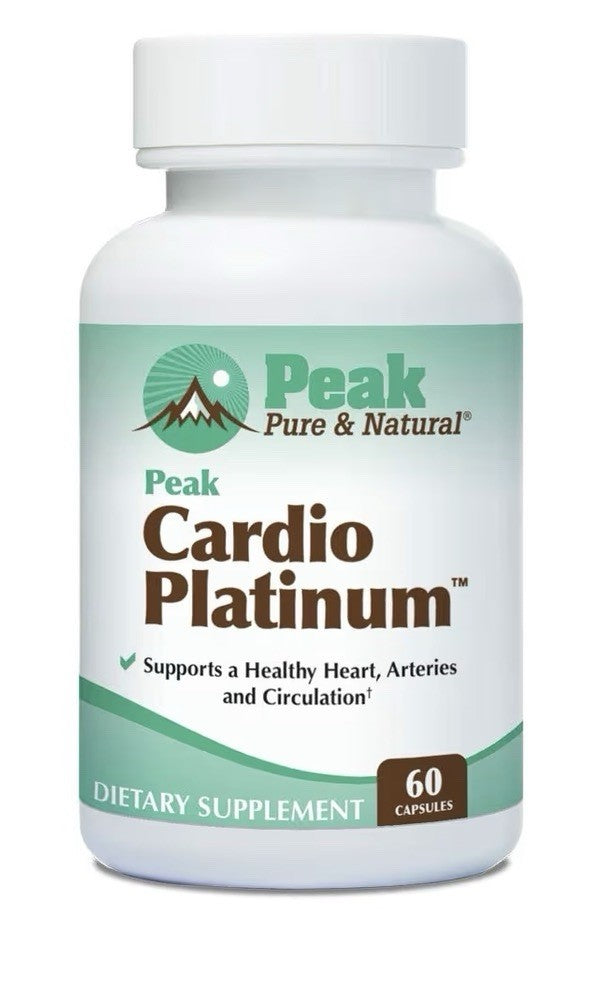Peak Pure & Natural Peak Cardio Platinum Healthy Heart Arteries Circulation 60ca