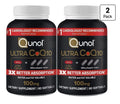 2 Pack Qunol Ultra CoQ10 100mg 3x Better Adsorption Water And fat Soluble