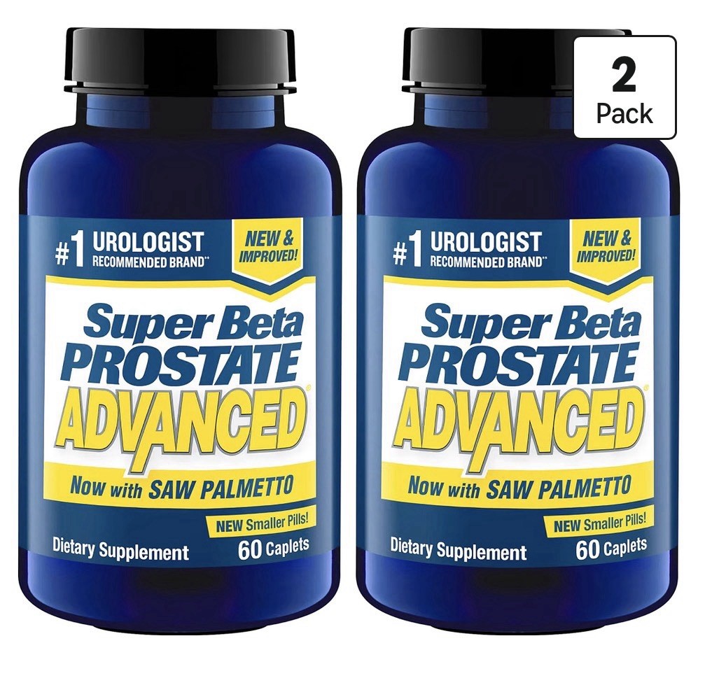 SUPER BETA PROSTATE Advanced with Saw Palmetto Prostate Urinary Support 2 Pack