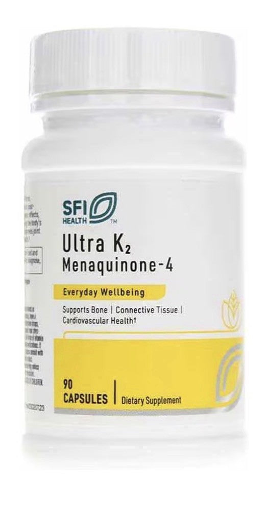 SFI Health Ultra K2 Menaquinone - 4 Supports Bone Connective Tissue 90 Capsules