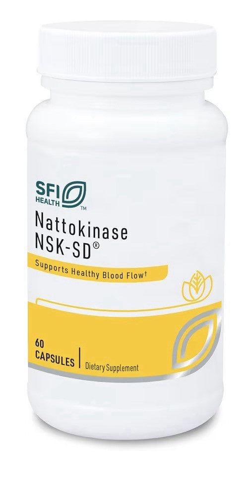 SFI Health Nattokinase NSK-SD Supports Health Blood Flow Cardiovascular 60 Caps