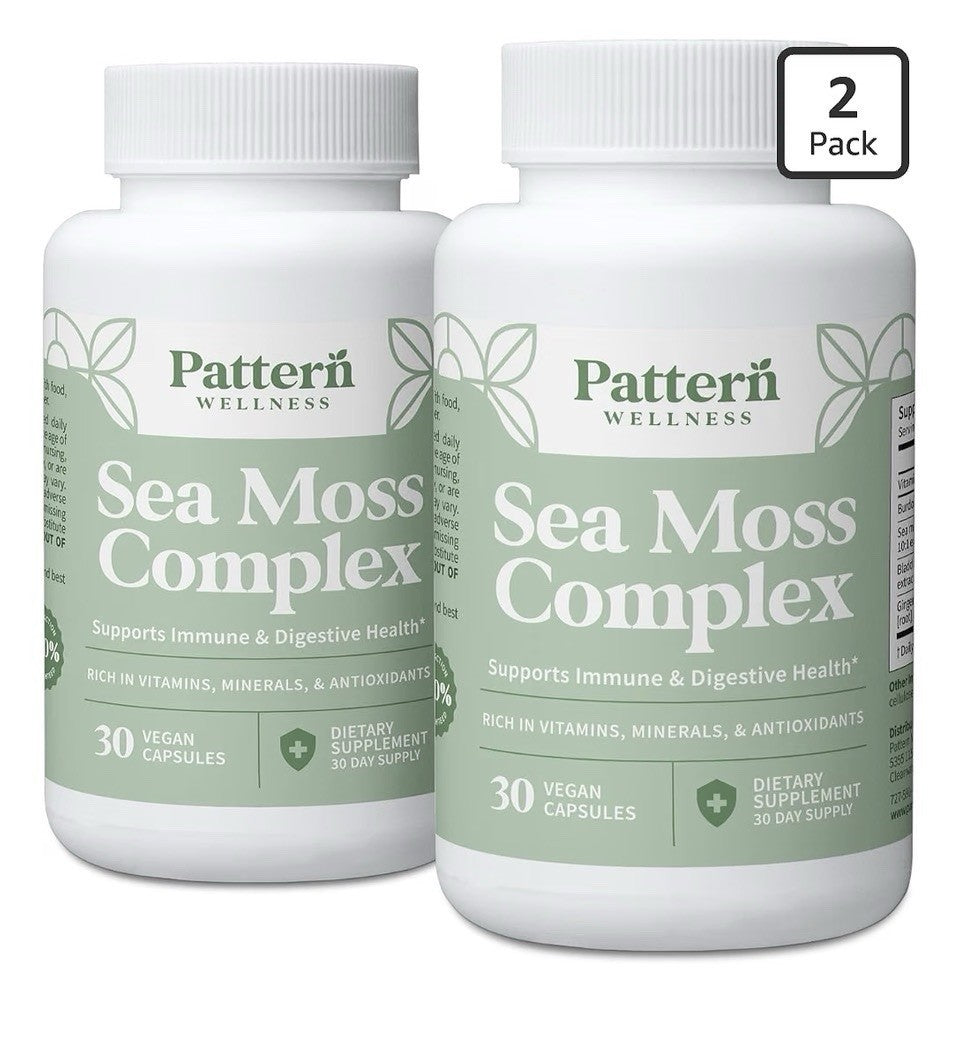 2 Pack Pattern Wellness Sea Moss Complex supports Immune Digestive Health