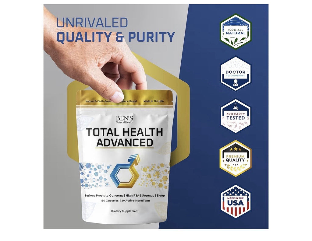 Ben's Natural Health Total Health Advanced Prostate Support High PSA 150capsules