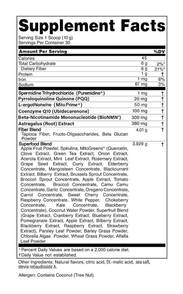 Advanced Bionutritionals Pep Tonic Powdered Superfood Formula 9.84oz