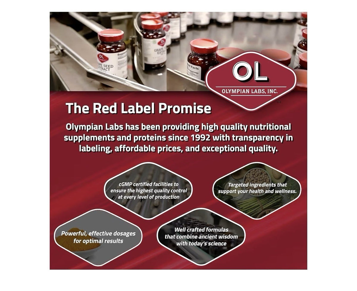 Olympian Labs Premium AHCC Supplement 750mg per Capsule Immune Liver Support 30c