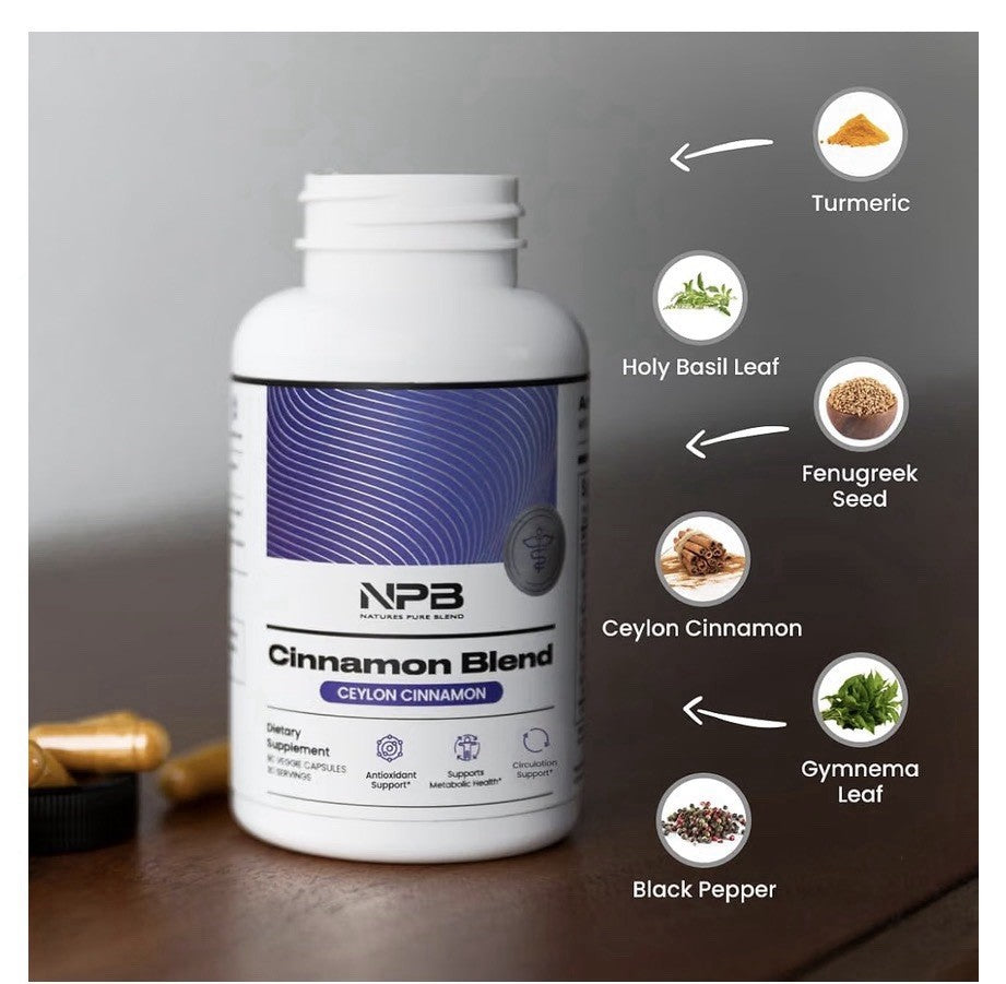NPB Cinnamon Blend Ceylon Cinnamon Metabolic Health Antioxidant Circulation 90ca