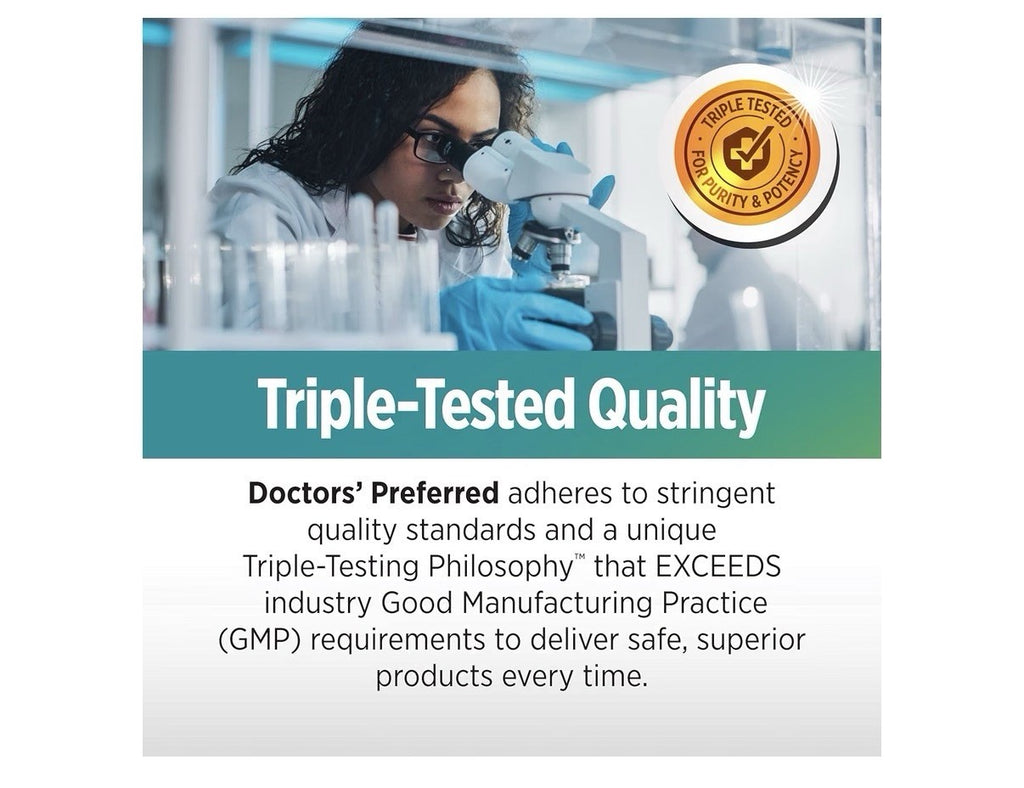 DOCTORS' PREFERRED Alpha GPC Supports Serum Free Choline Levels 60 Vegan Capsule