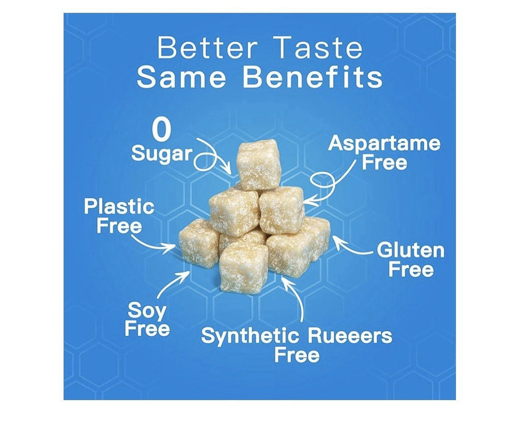 Remineralizing Gum with Xylitol Hydroxyapatite  Peppermint Pack Of 4 Total 72pcs