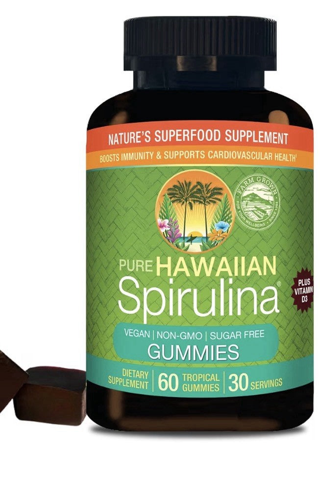 Nutrex Hawaii Pure Hawaiian Spirulina Immune Energy Celluar support 60 Gummies