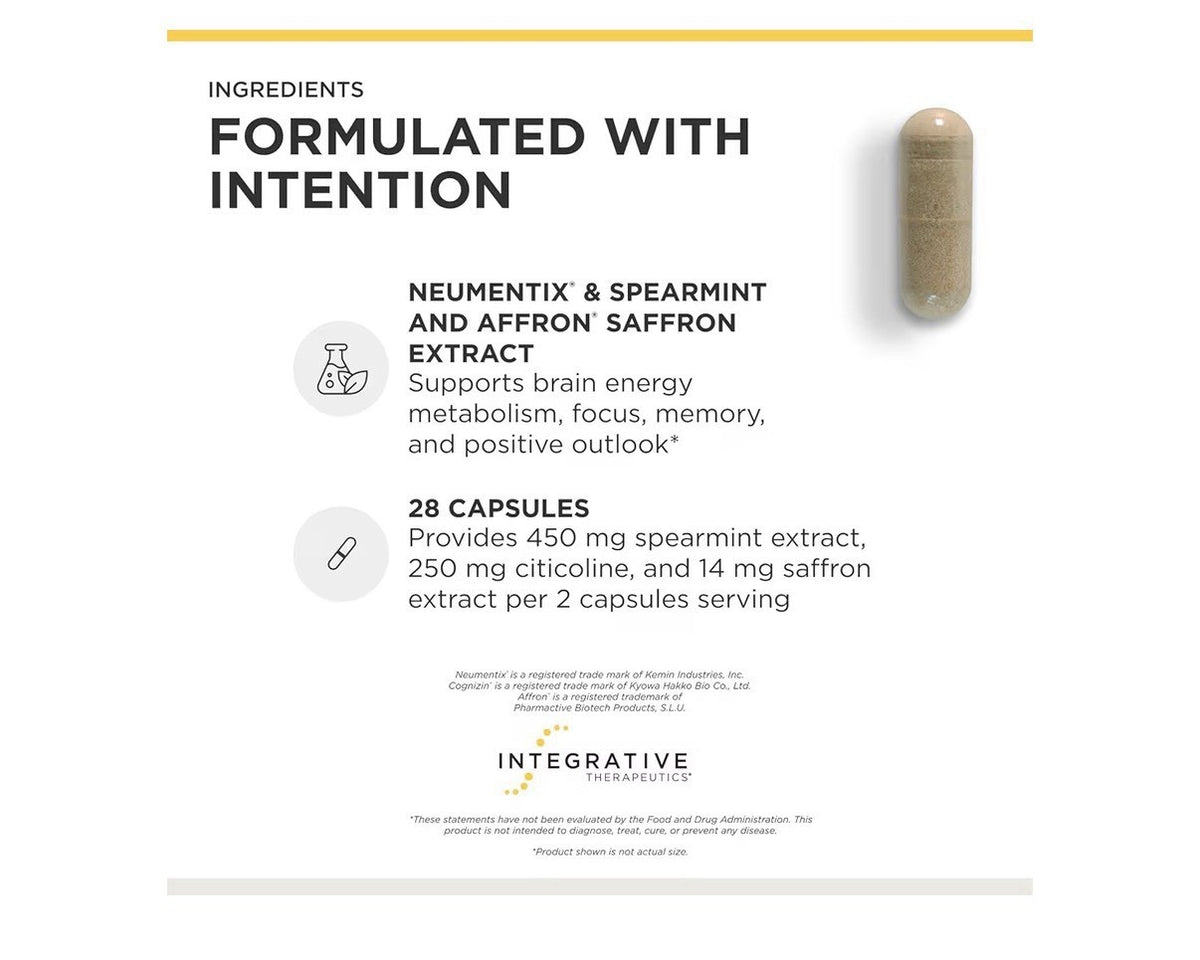 Integrative Therapeutics Neurologix Nootropic Cognition Memory Focus Mood 28caps