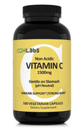 CGMLABS Non Acidic Vitamin C 1500mgDietary Supplement with Calcium 500 Capsules