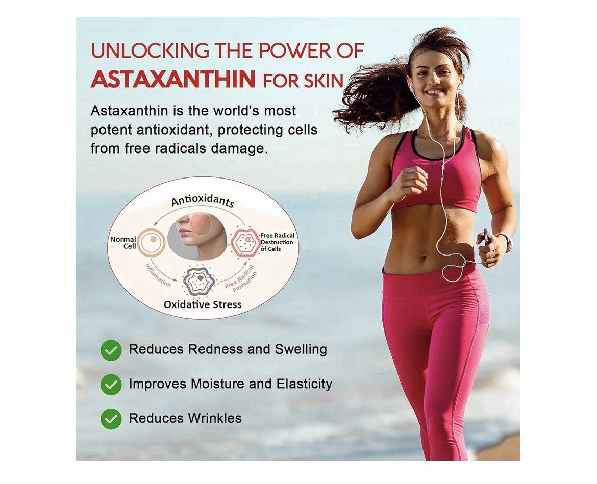NEVISS Astaxanthin 24mg Antioxidants For Healthy Skin Eyes Aging 2 Pack