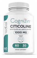 Teaveli Cognizin Citicoline 1000mg CDP Choline Brain Function Support 60Capsules